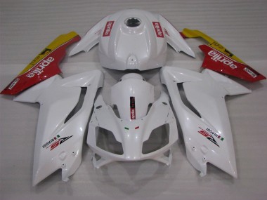2006-2011 White Red Yellow Aprilia RS125 Motorcycle Fairings