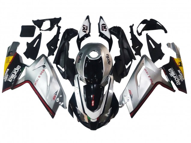 2006-2011 Silver Black Aprilia RS125 Motorcycle Fairings