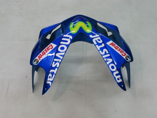 2004-2007 Blue Yellow Green MoviStar Honda CBR600 F4i Motorcycle Fairings