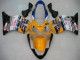 2004-2007 Yellow Blue White Black Nastro Azzurro Honda CBR600 F4i Motorcycle Fairings