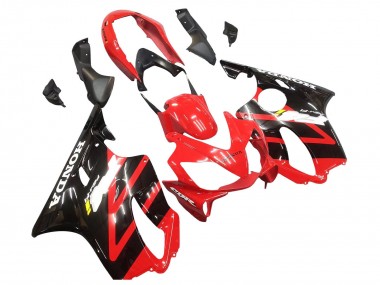 2004-2007 Red Glossy Black Honda CBR600 F4i Motorcycle Fairing