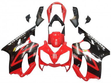 2004-2007 Red Glossy Black Honda CBR600 F4i Motorcycle Fairing