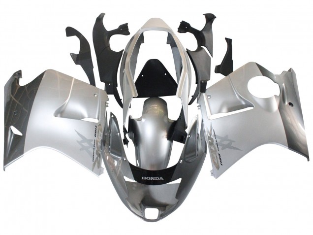1996-2007 Silver Grey Honda CBR1100XX Blackbird Motorcycle Fairings