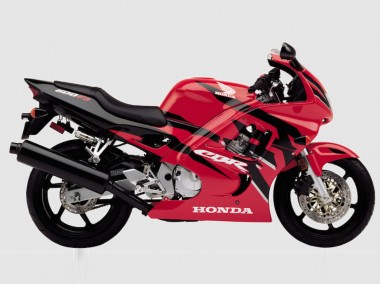 1997-1998 Red Glossy Black Honda CBR600 F3 Motorcycle Fairing