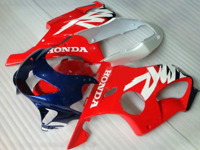 1999-2000 White Red Dark Blue Honda CBR600 F4 Motorcycle Fairings