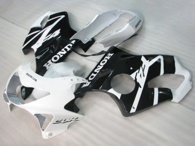 1999-2000 White Glossy Black Honda CBR600 F4 Motorcycle Fairings