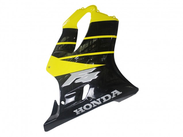 1999-2000 Yellow Glossy Black Honda CBR600 F4 Motorcycle Fairings