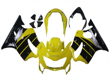 1999-2000 Yellow Glossy Black Honda CBR600 F4 Motorcycle Fairings