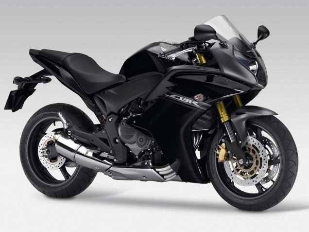 2011-2013 Glossy Black Honda CBR600F Motorcycle Fairings