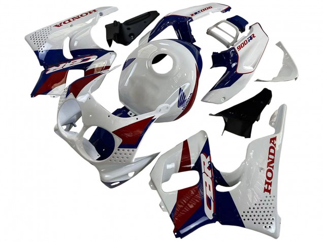 1992-1993 White Red Dark Blue Honda CBR900RR 893 Motorcycle Fairings