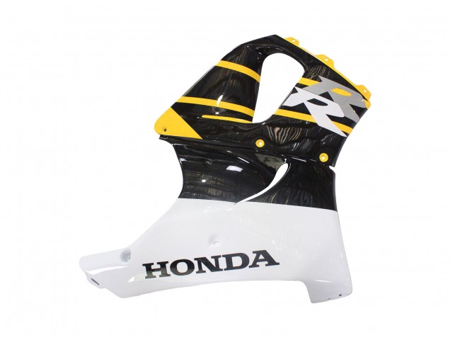 1998-1999 White Yellow Glossy Black Honda CBR900RR 919 Motorcycle Fairings
