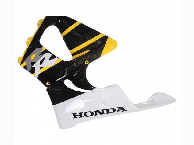 1998-1999 White Yellow Glossy Black Honda CBR900RR 919 Motorcycle Fairings