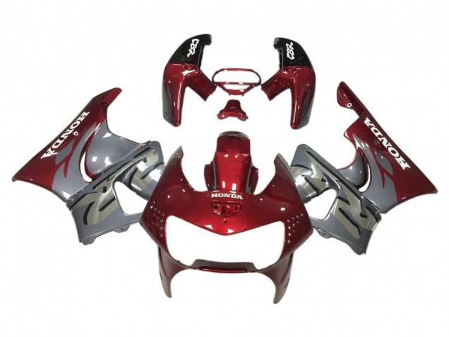 1998-1999 Dark Red Grey Honda CBR900RR 919 Motorcycle Fairings