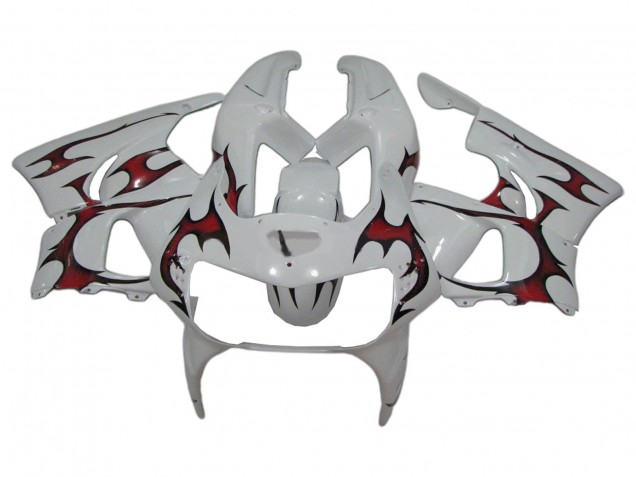 1998-1999 White Red Honda CBR900RR 919 Motorcycle Fairings