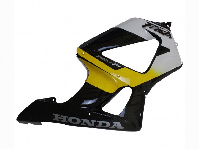 2000-2001 White Yellow Glossy Black Honda CBR900RR 929 Motorcycle Fairings