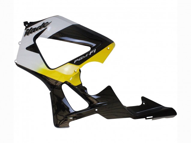 2000-2001 White Yellow Glossy Black Honda CBR900RR 929 Motorcycle Fairings