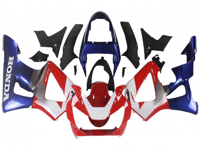 2000-2001 Silver Red Blue Honda CBR900RR 929 Motorcycle Fairings