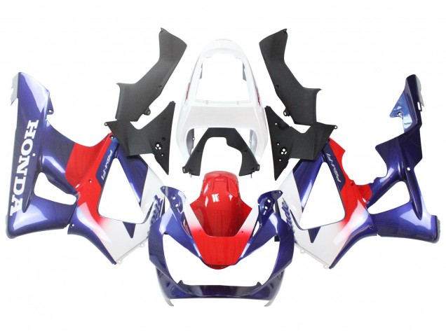 2000-2001 White Red Blue Honda CBR900RR 929 Motorcycle Fairings