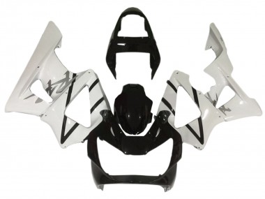 2000-2001 White Glossy Black Honda CBR900RR 929 Motorcycle Fairings