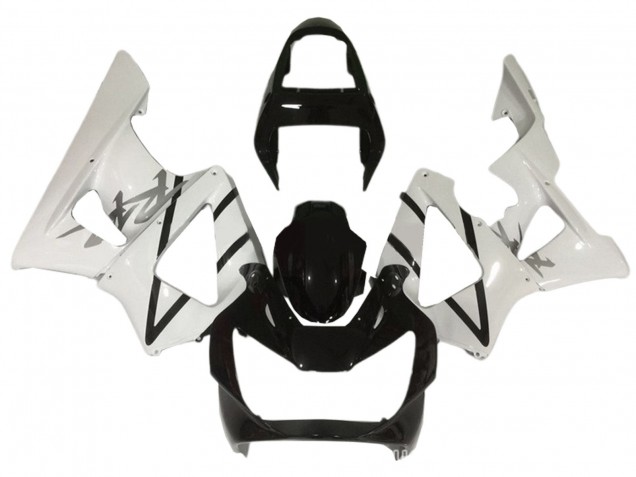 2000-2001 White Glossy Black Honda CBR900RR 929 Motorcycle Fairings