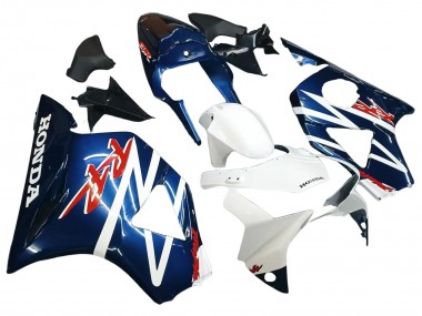 2002-2003 White Dark Blue Honda CBR900RR 954 Motorcycle Fairings