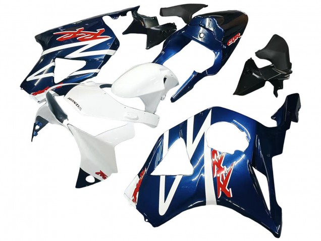 2002-2003 White Dark Blue Honda CBR900RR 954 Motorcycle Fairings