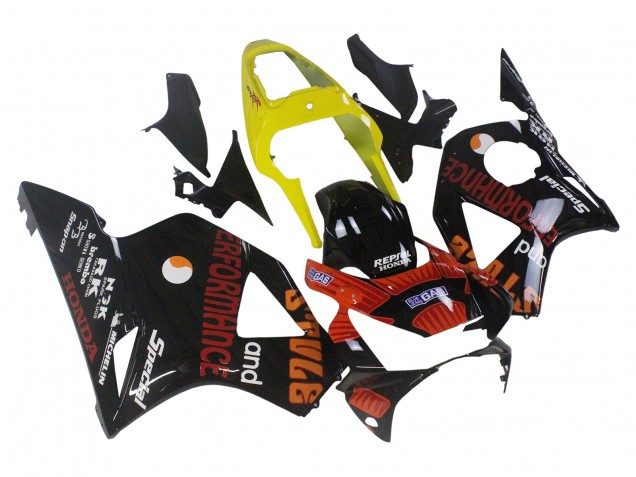2002-2003 Yellow Red Glossy Black Repsol Rossi Honda CBR900RR 954 Motorcycle Fairings