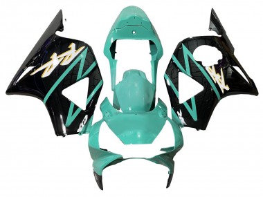 2002-2003 Light Green Glossy Black Honda CBR900RR 954 Motorcycle Fairings