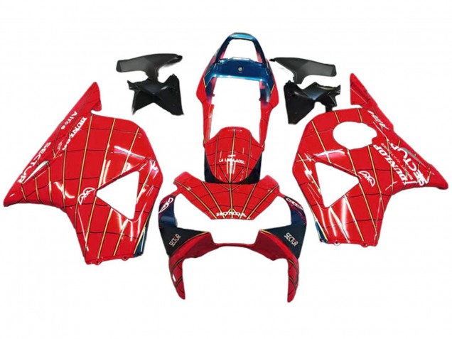 2002-2003 Red Dark Blue Dunlop Honda CBR900RR 954 Motorcycle Fairings