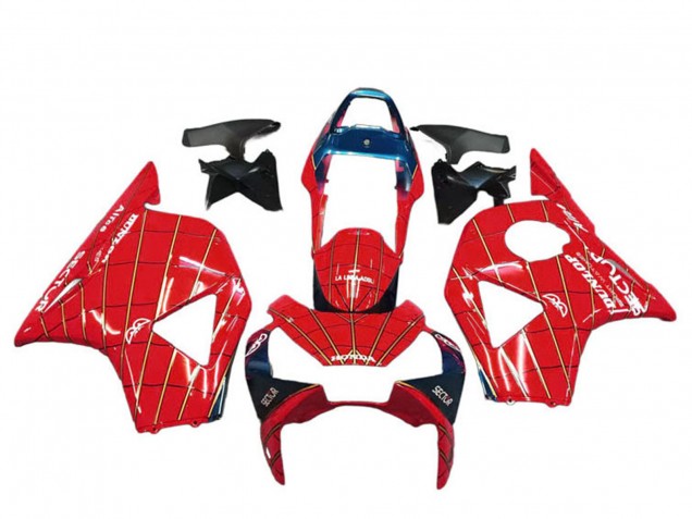 2002-2003 Red Dark Blue Dunlop Honda CBR900RR 954 Motorcycle Fairings