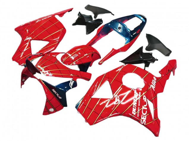 2002-2003 Red Dark Blue Dunlop Honda CBR900RR 954 Motorcycle Fairings