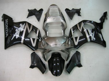 2002-2003 Silver Glossy Black Honda CBR900RR 954 Motorcycle Fairings
