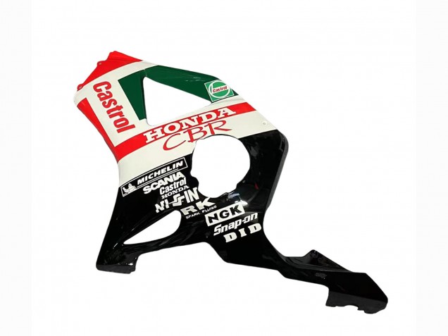2002-2003 White Red Green Glossy Black Castrol Honda CBR900RR 954 Motorcycle Fairings