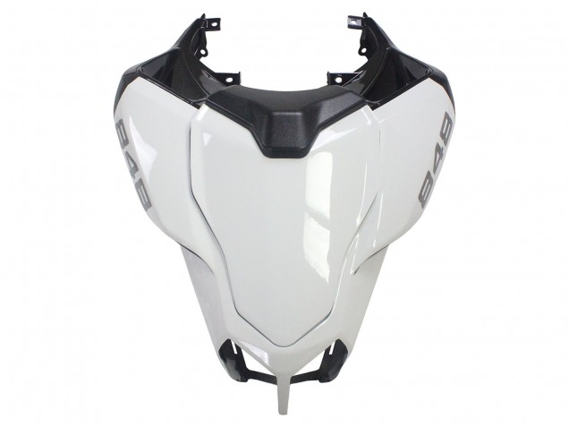 2007-2014 White Glossy Black Corse Ducati 848/1098/1198 Motorcycle Fairings