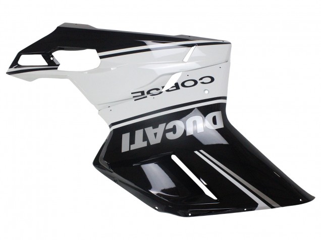 2007-2014 White Glossy Black Corse Ducati 848/1098/1198 Motorcycle Fairings