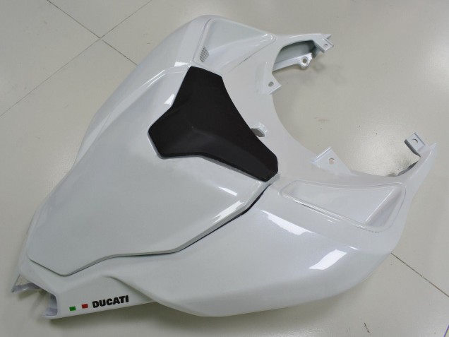 2007-2014 White Matte Black Ducati 848 Motorcycle Fairings