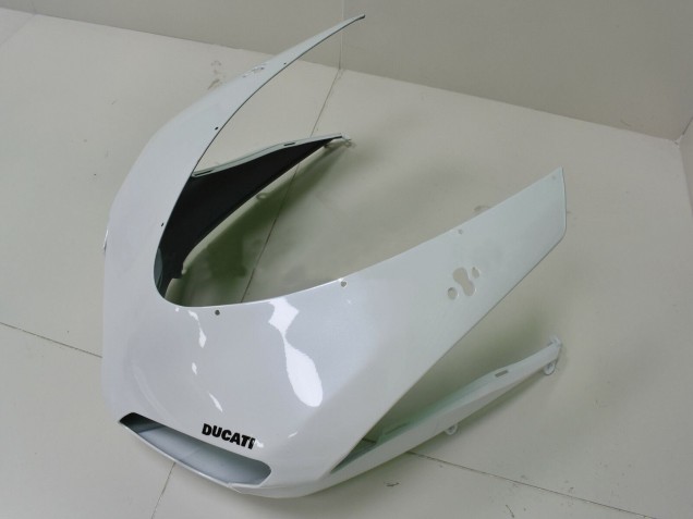 2007-2014 White Matte Black Ducati 848 Motorcycle Fairings
