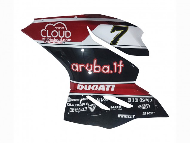 2011-2014 White Red Glossy Black Aruba.it 7 Ducati Panigale 899/1199 Motorcycle Fairings
