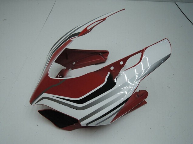 2011-2014 White Red Glossy Black Ducati Panigale 899 Motorcycle Fairing