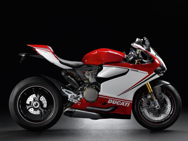 2011-2014 White Red Green Glossy Black Ducati 1199 Motorcycle Fairings