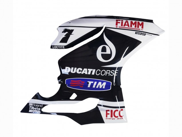 2011-2014 White Black Blue Fiamm Ficc 7 Ducati Panigale 899/1199 Motorcycle Fairings