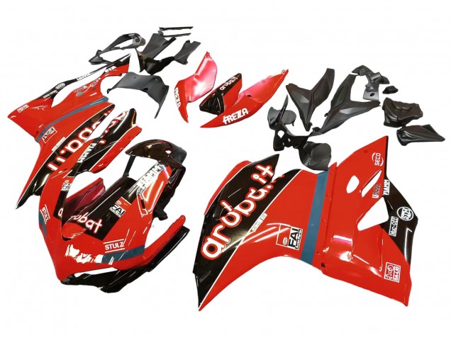 2015-2020 Red Glossy Black Fiamm Ducati 959/1299 Motorcycle Fairings
