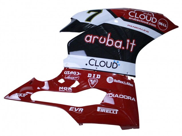 2015-2020 White Red Black Aruba 7 Ducati 959/1299 Motorcycle Fairings