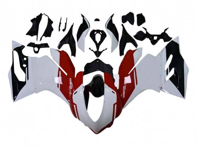 2015-2020 White Red Glossy Black Ducati 959 Motorcycle Fairings Kits
