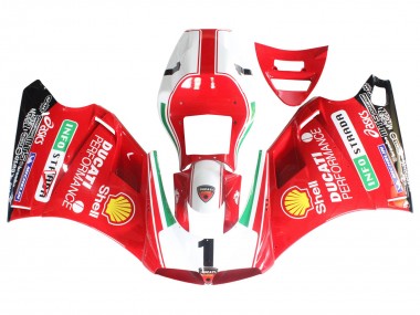 1993-2005 White Red Yellow Green Glossy Black Performance Ducati 748/916/996/998 Motorcycle Fairings