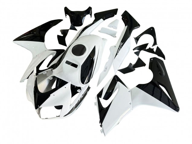 2002-2006 White Glossy Black Honda CBR125R Motorcycle Fairings