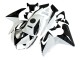 2002-2006 White Glossy Black Honda CBR125R Motorcycle Fairings