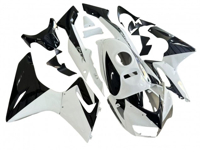 2002-2006 White Glossy Black Honda CBR125R Motorcycle Fairings