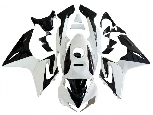 2002-2006 White Glossy Black Honda CBR125R Motorcycle Fairings