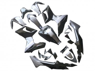 2002-2006 Silver Glossy Black Honda CBR125R Motorcycle Fairings